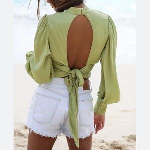 Free People Open Back Top